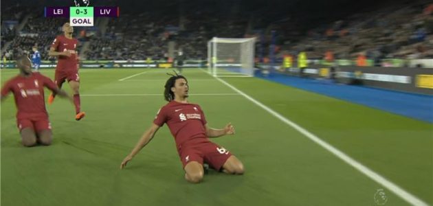 فيديو-|-هاتريك-أسيست.-محمد-صلاح-يصنع-وأرنولد-يسجل-هدف-ليفربول-الثالث-أمام-ليستر-سيتي